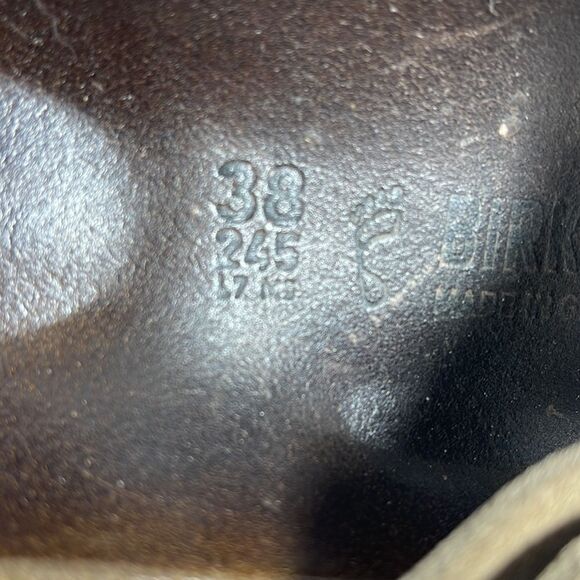 Birkenstock Arizona Tan Suede Sandals Sz 38/US 7 - Picture 5 of 8